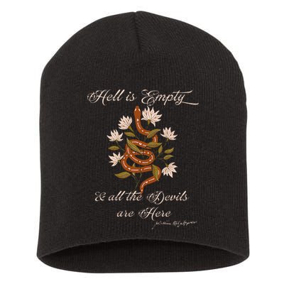 Hell Is Empty And All The Devils Are Here Shakespeare Short Acrylic Beanie