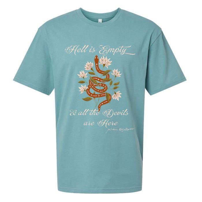 Hell Is Empty And All The Devils Are Here Shakespeare Sueded Cloud Jersey T-Shirt