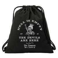 Hell Is Empty And All The Devils Are Here Funny Quote Memes Drawstring Bag