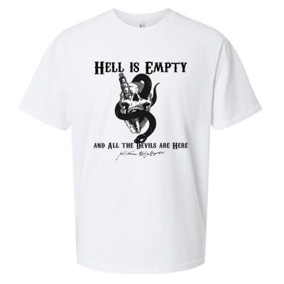 Hell Is Empty And All The Devils Are Here Shakespeare Meme Sueded Cloud Jersey T-Shirt