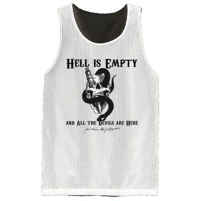 Hell Is Empty And All The Devils Are Here Shakespeare Meme Mesh Reversible Basketball Jersey Tank