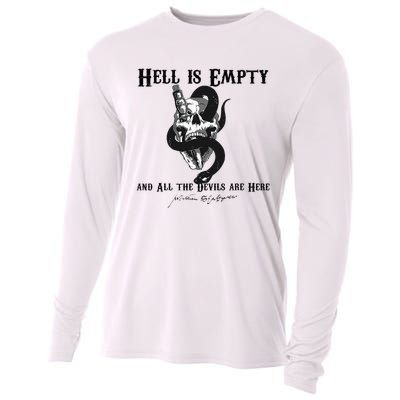 Hell Is Empty And All The Devils Are Here Shakespeare Meme Cooling Performance Long Sleeve Crew