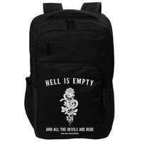 Hell Is Empty Shakespeare Goblincore Fairy Goth Grunge Snake Impact Tech Backpack