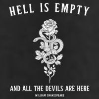 Hell Is Empty Shakespeare Goblincore Fairy Goth Grunge Snake Beanie