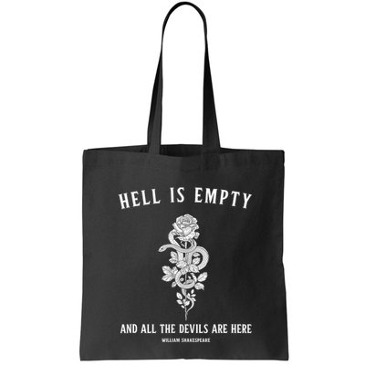 Hell Is Empty Shakespeare Goblincore Fairy Goth Grunge Snake Bag