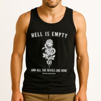 Hell Is Empty Shakespeare Goblincore Fairy Goth Grunge Snake Tank Top
