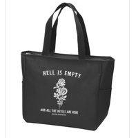 Hell Is Empty Shakespeare Goblincore Fairy Goth Grunge Snake Zip Tote Bag