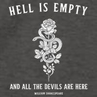 Hell Is Empty Shakespeare Goblincore Fairy Goth Grunge Snake Vector Backpack