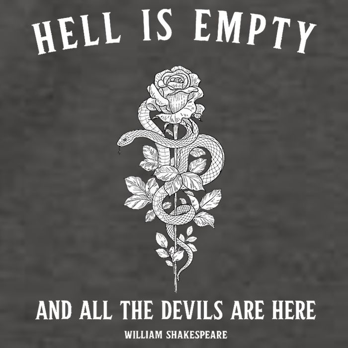 Hell Is Empty Shakespeare Goblincore Fairy Goth Grunge Snake Vector Backpack