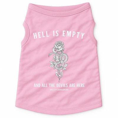 Hell Is Empty Shakespeare Goblincore Fairy Goth Grunge Snake Doggie Tank