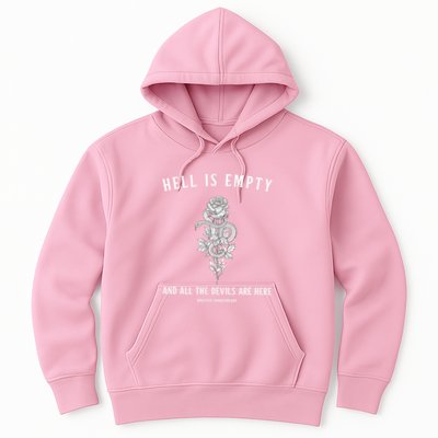 Hell Is Empty Shakespeare Goblincore Fairy Goth Grunge Snake Hoodie