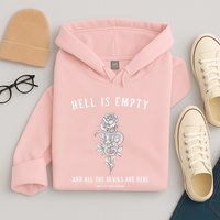 Hell Is Empty Shakespeare Goblincore Fairy Goth Grunge Snake Hoodie