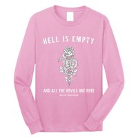 Hell Is Empty Shakespeare Goblincore Fairy Goth Grunge Snake Long Sleeve Shirt