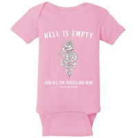 Hell Is Empty Shakespeare Goblincore Fairy Goth Grunge Snake Baby Bodysuit