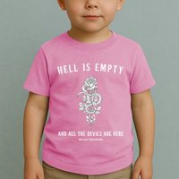 Hell Is Empty Shakespeare Goblincore Fairy Goth Grunge Snake Toddler T-Shirt