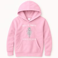 Hell Is Empty Shakespeare Goblincore Fairy Goth Grunge Snake Kids Hoodie