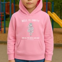 Hell Is Empty Shakespeare Goblincore Fairy Goth Grunge Snake Kids Hoodie