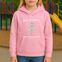 Hell Is Empty Shakespeare Goblincore Fairy Goth Grunge Snake Kids Hoodie