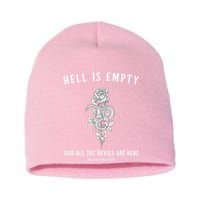 Hell Is Empty Shakespeare Goblincore Fairy Goth Grunge Snake Short Acrylic Beanie