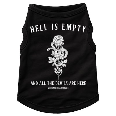 Hell Is Empty Shakespeare Goblincore Fairy Goth Grunge Snake Doggie Tank