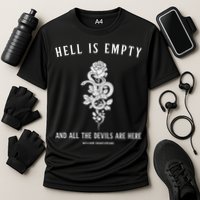 Hell Is Empty Shakespeare Goblincore Fairy Goth Grunge Snake Performance Shirt