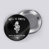 Hell Is Empty Shakespeare Goblincore Fairy Goth Grunge Snake Button