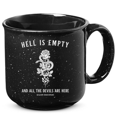 Hell Is Empty Shakespeare Goblincore Fairy Goth Grunge Snake 15oz Campfire Ceramic Mug