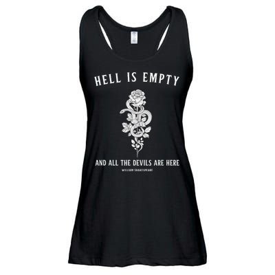 Hell Is Empty Shakespeare Goblincore Fairy Goth Grunge Snake Ladies Essential Flowy Tank