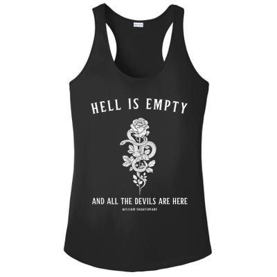 Hell Is Empty Shakespeare Goblincore Fairy Goth Grunge Snake Ladies PosiCharge Competitor Racerback Tank