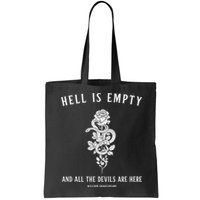 Hell Is Empty Shakespeare Goblincore Fairy Goth Grunge Snake Bag