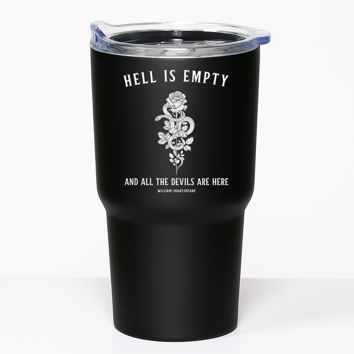 Hell Is Empty Shakespeare Goblincore Fairy Goth Grunge Snake Tumbler