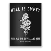 Hell Is Empty Shakespeare Goblincore Fairy Goth Grunge Snake Poster