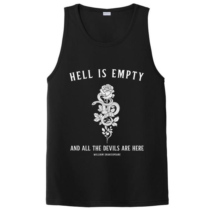 Hell Is Empty Shakespeare Goblincore Fairy Goth Grunge Snake PosiCharge Competitor Tank