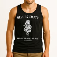 Hell Is Empty Shakespeare Goblincore Fairy Goth Grunge Snake Tank Top