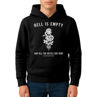 Hell Is Empty Shakespeare Goblincore Fairy Goth Grunge Snake Kids Hoodie