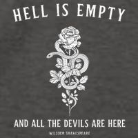Hell Is Empty Shakespeare Goblincore Fairy Goth Grunge Snake Vector Backpack