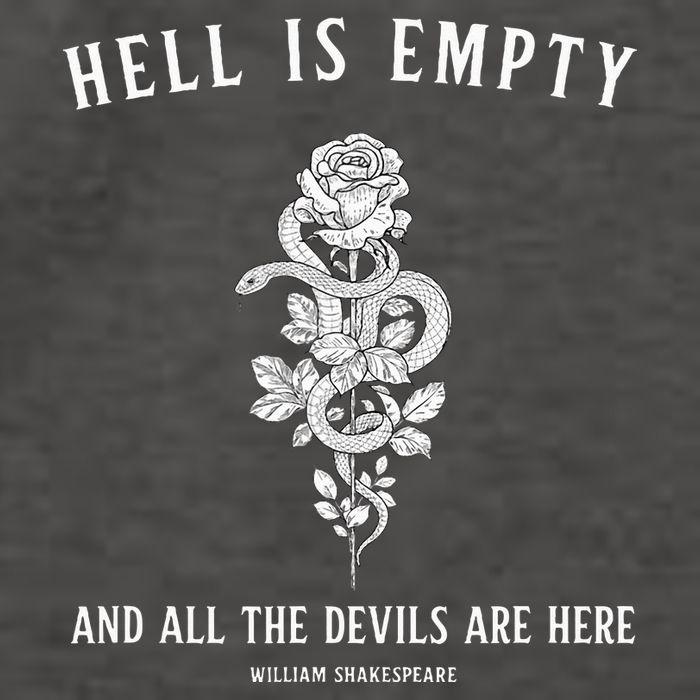 Hell Is Empty Shakespeare Goblincore Fairy Goth Grunge Snake Vector Backpack