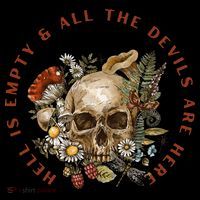 Hell Is Empty & All The Devils Are Here Shakespeare Quote Flat Bill Trucker Hat