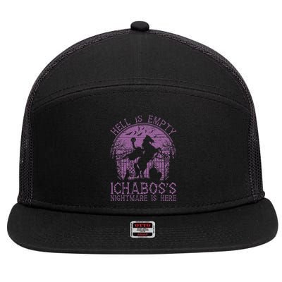 Hell Is Empty IchabodS Nightmare Headless Horseman 7 Panel Mesh Trucker Snapback Hat