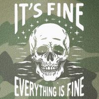 Halloween It's Fine Everything Is Fine Funny Skeleton Legacy Tie Dye Trucker Hat