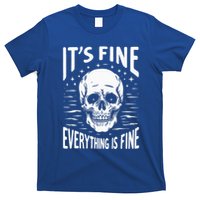 Halloween It's Fine Everything Is Fine Funny Skeleton T-Shirt