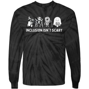 Halloween Inclusion for SLP and Sped Teachers Tie-Dye Long Sleeve Shirt