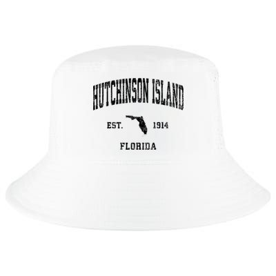 Hutchinson Island Florida Fl Vintage Established Athletic Sports Design Cool Comfort Performance Bucket Hat