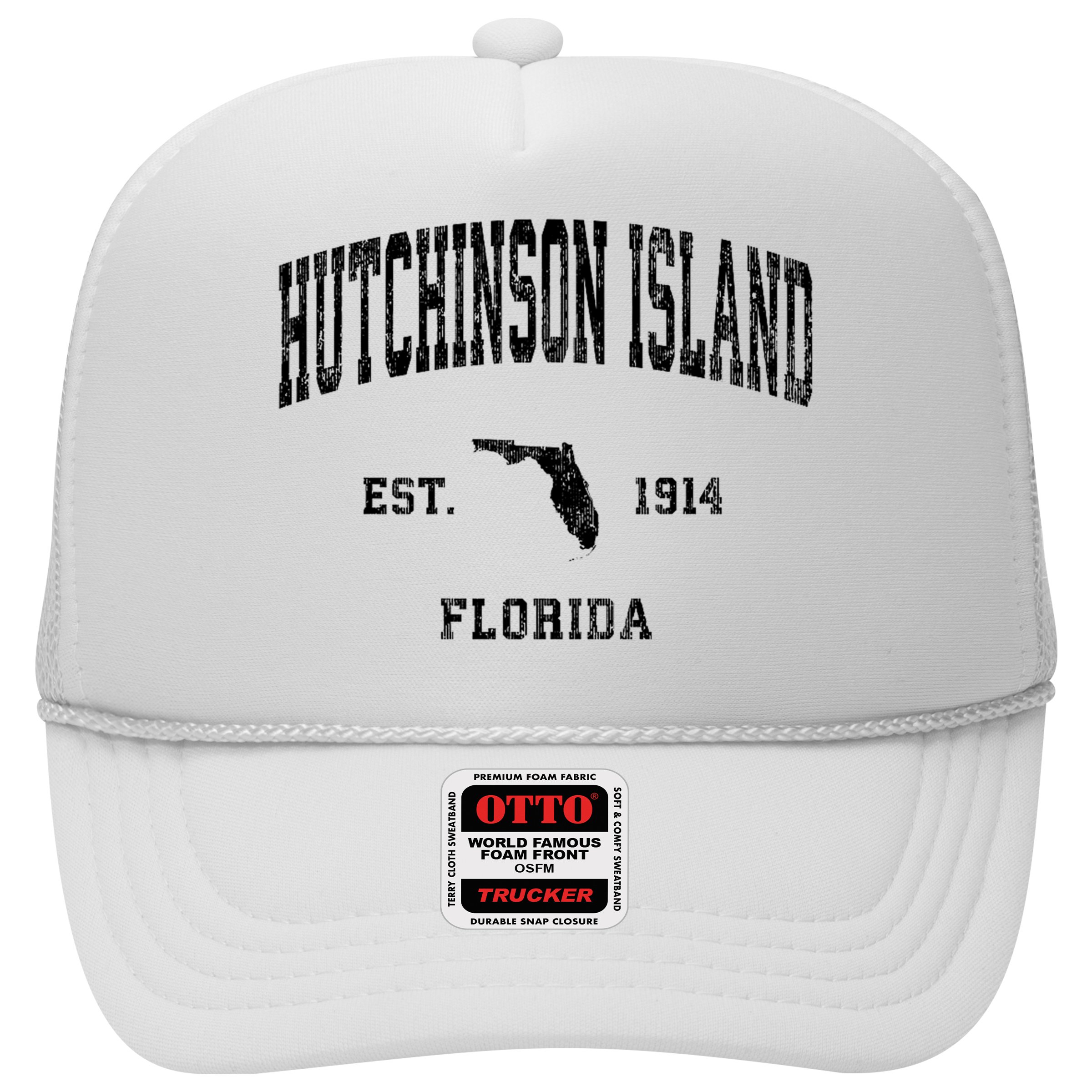 Hutchinson Island Florida Fl Vintage Established Athletic Sports Design Hat