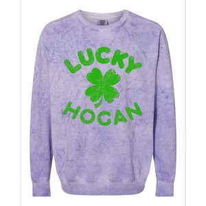 Hogan Irish Family Saint Patrick's Day Irish Hogan Colorblast Crewneck Sweatshirt