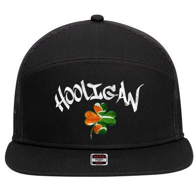 Hooligan Irish Flag St Patricks Day 7 Panel Mesh Trucker Snapback Hat