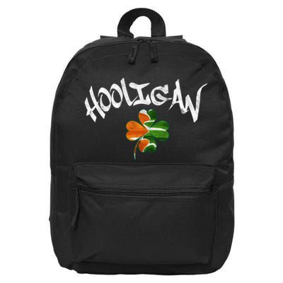 Hooligan Irish Flag St Patricks Day 16 in Basic Backpack