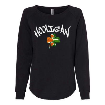 Hooligan Irish Flag St Patricks Day Womens California Wash Sweatshirt