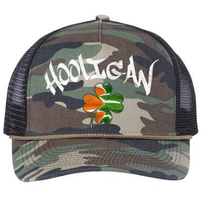 Hooligan Irish Flag St Patricks Day Retro Rope Trucker Hat Cap