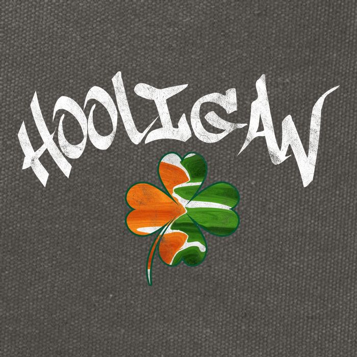 Hooligan Irish Flag St Patricks Day Cotton Canvas Backpack